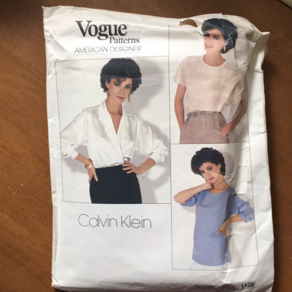 💥3/20💥 Vintage Vogue Calvin Klein Designer Sewing Pattern #1128